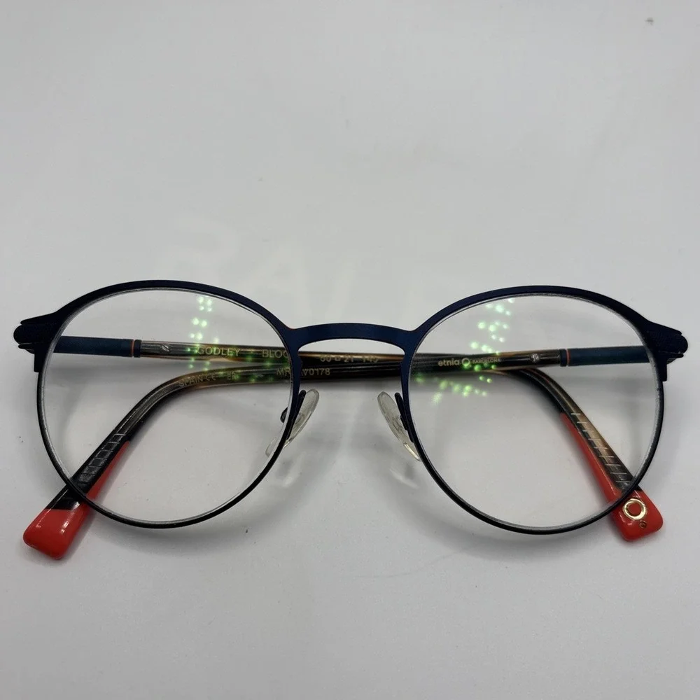 Etnia Barcelona GODLEY BLOG Blue/Brown/Orange Eyeglasses Frames 50-21-145 #C392